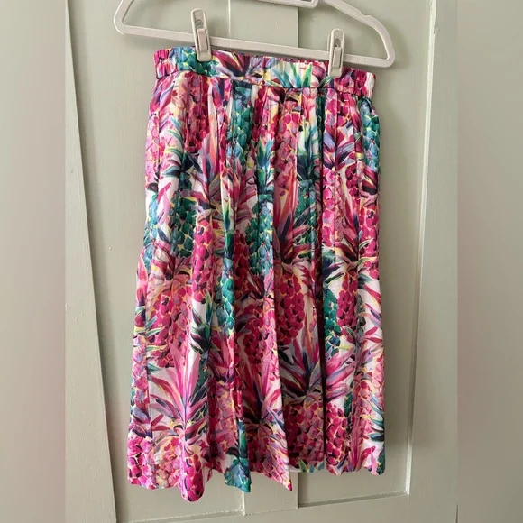 J.Crew Tropical Print A-line Skirt - Picture 1 of 4